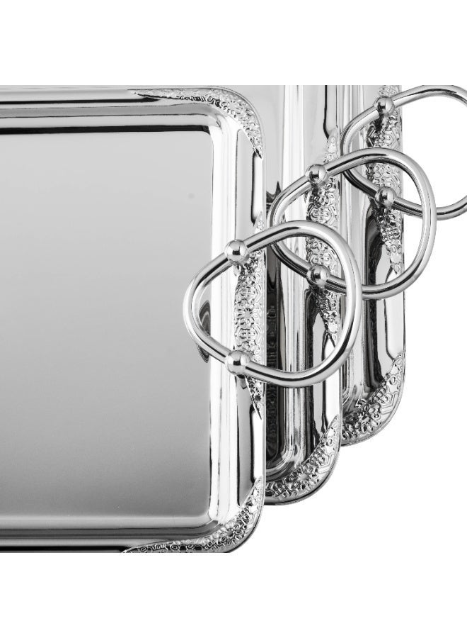 ريفان ✨ صواني وتباسي تقديم فاخرة – طقم 3 قطع | أناقة عصرية بلمسة راقية ✨ - Image 5